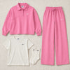 Collared Three Piece Set
