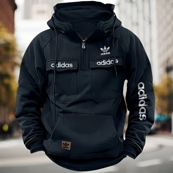 Utility Pocket Hooded Pullover